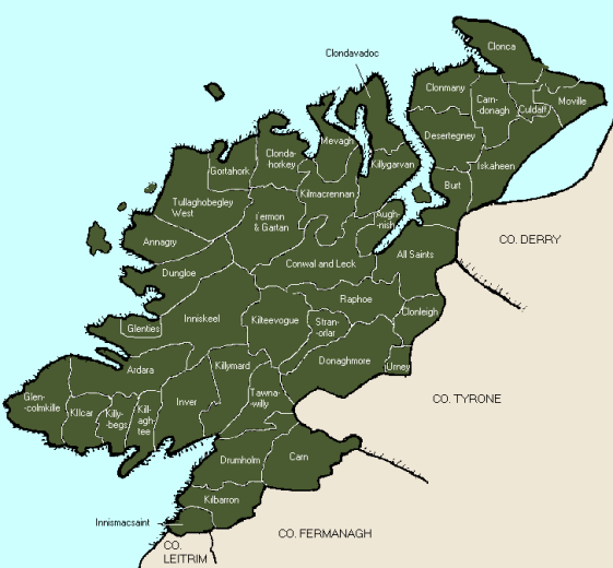 PARISH NAMES IN COUNTY DONEGAL (IRELANDXO LINKS) Ireland Reaching Out